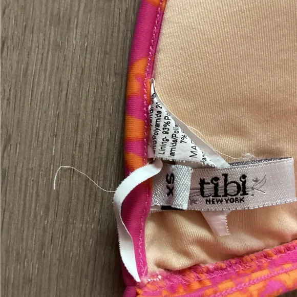 Tibi Pink and Orange Swimwear, size XS - Picture 3 of 4